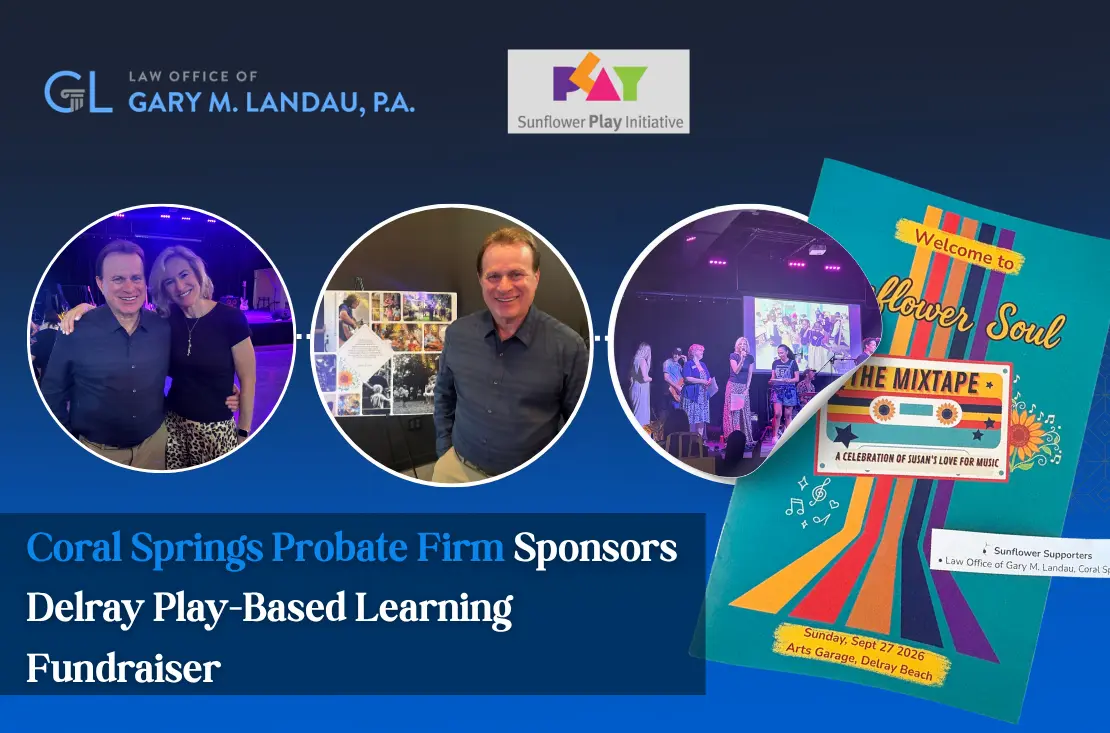 Home-Page 12 Coral Springs Probate Firm Sponsors Delray Play-Based Learning Fundraiser